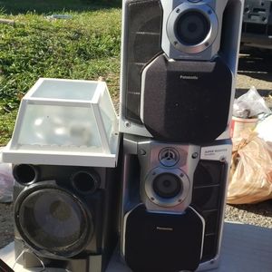 Sony speaker, 2 Panasonic super woofer tri wiring